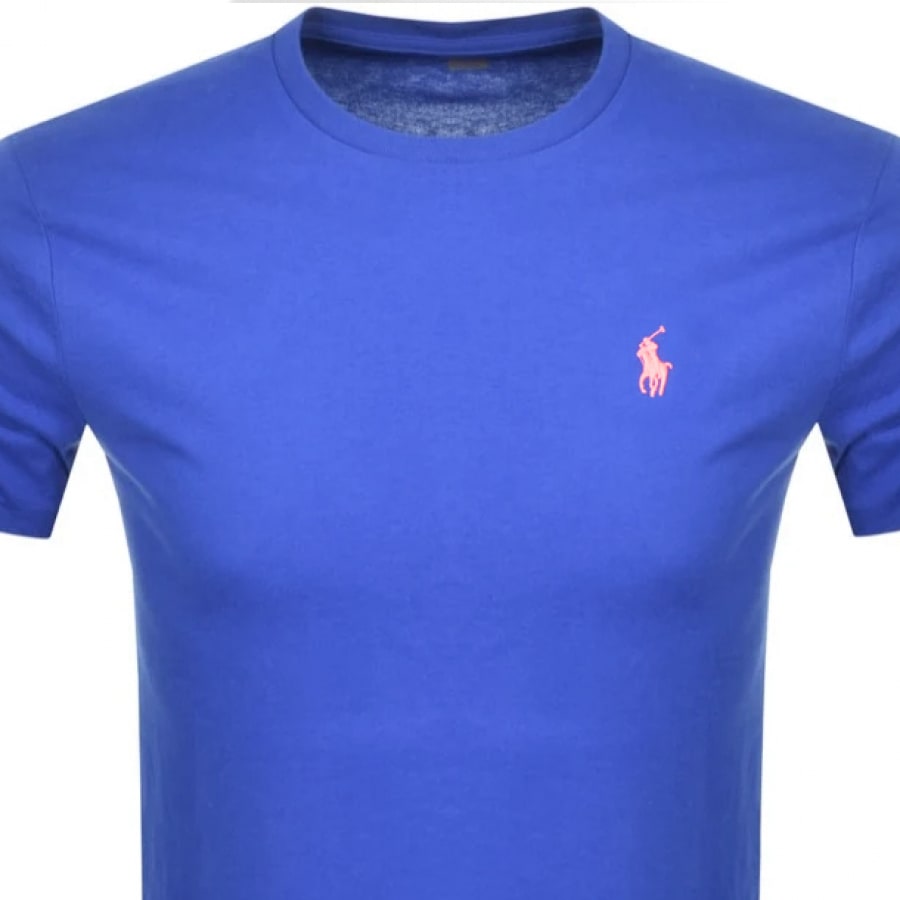 Alternative Image for ProductRalph Lauren Crew Neck Slim Fit T Shirt Blue2